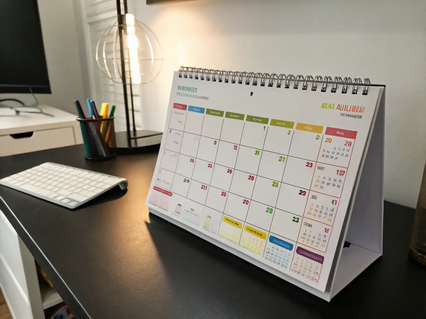 A calendar displaying the studio's opening hours and class schedules, highlighting the flexibility and variety of options available to clients.